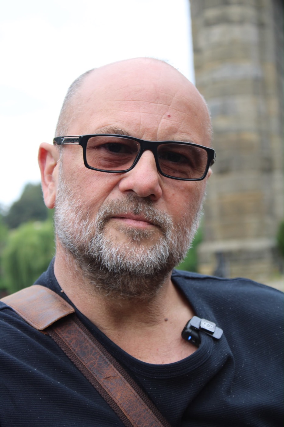 Andy Ainsworth, founder and walk leader of The Street Photographers, photographed in Knaresborough, Yorkshire