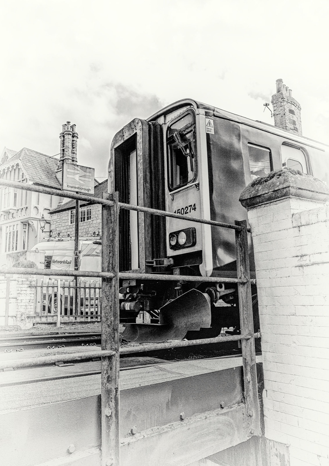Sketch-style study of a vintage van parked in a Knaresborough lane