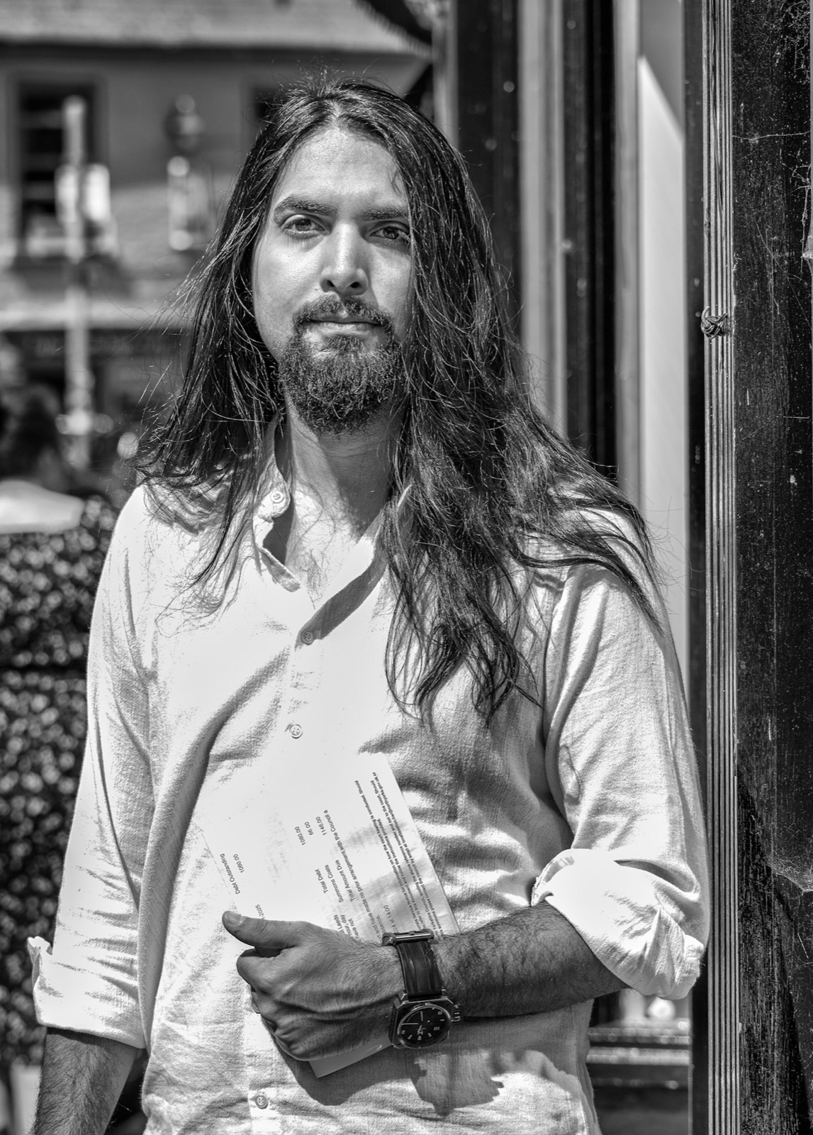 Black and white street photograph from a Ripon photowalk — Andy Ainsworth